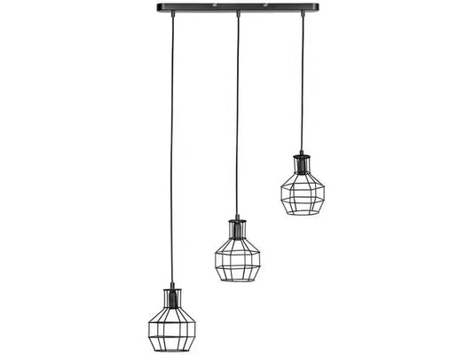 Lustre Métal 120 cm 61.5 cm CAJOU coloris noir
