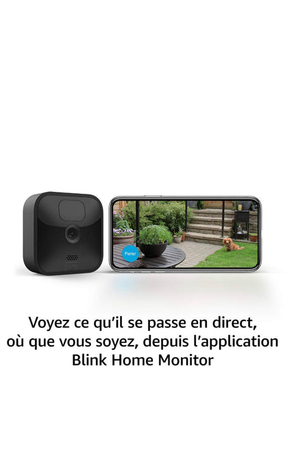 Blink Outdoor, 2 Ans D’autonomie, 3 Caméras Plus Centrale, Compatible Alexa Neuf