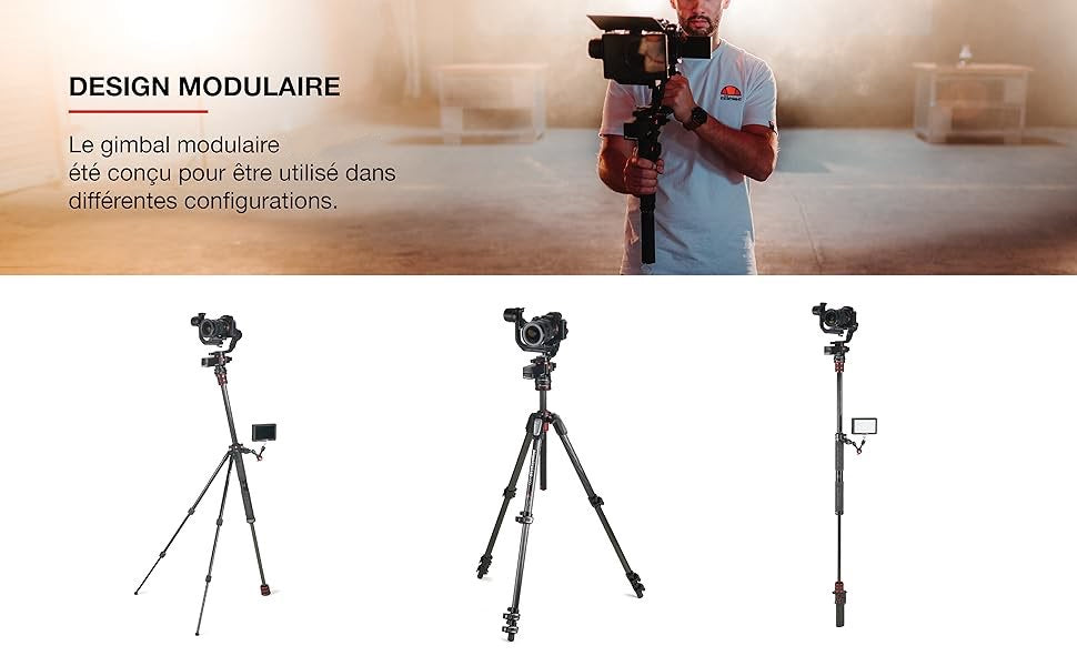 Stabilisateur Gimbal Professionnel sur 3 Axes pour Appareil Photo Compact Manfrotto neuf