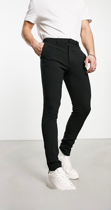 Pantalon habillé ultra ajusté - Noir