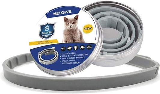 Meloive Collier Antipuces et Anti-Tiques pour Chats