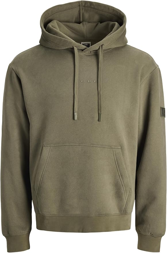 JACK & JONES Badge Hood BF Jcopoint Sweat à Capuche avec Logo Homme
