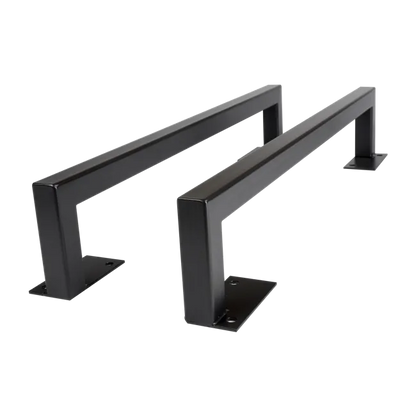 Pied de meuble en u SPACEO à visser, H.8 P.45 cm acier mat blanc