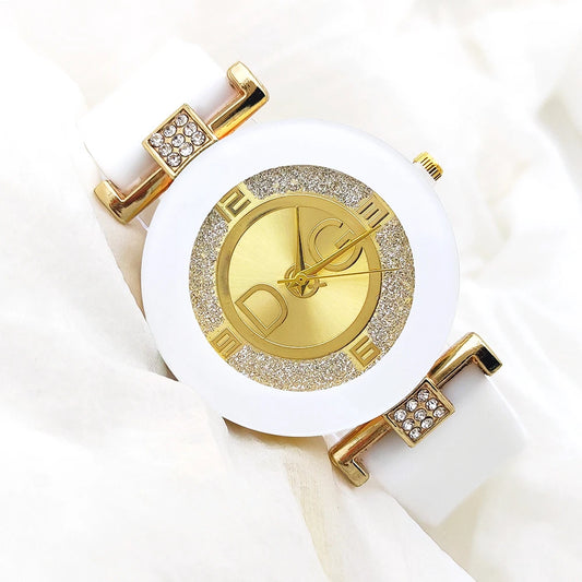 Montres à quartz noir de luxe en cristal pour femmes, bracelet en silicone, montre-bracelet à grand cadran, montre créative de mode pour femmes 2022