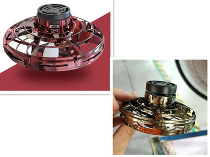 Drone UFO "Gravity-Free" – Induction Manuelle, Rotation 360° & Illumination LED