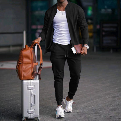 Ensemble "Motion-Flex" – Duo Sport & Casual, Haut Manches Longues et Jogging Ajusté