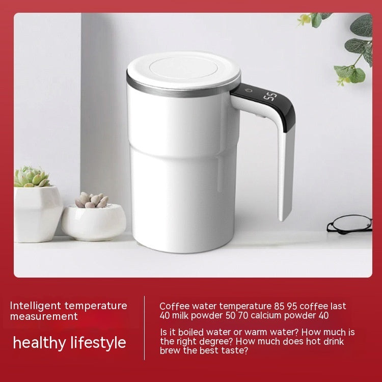 Tasse à café électrique magnétique automatique rechargeable USB IP67 Acier inoxydable étanche sans danger pour les aliments pour le thé de jus Milksha