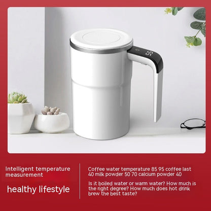 Tasse à café électrique magnétique automatique rechargeable USB IP67 Acier inoxydable étanche sans danger pour les aliments pour le thé de jus Milksha