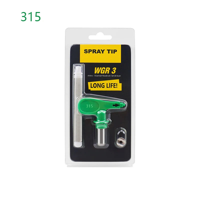 Buse de pulvérisation 215 321 423 517 avec filtre pour pistolet de peinture sans air Titan Wagner. Différentes tailles.