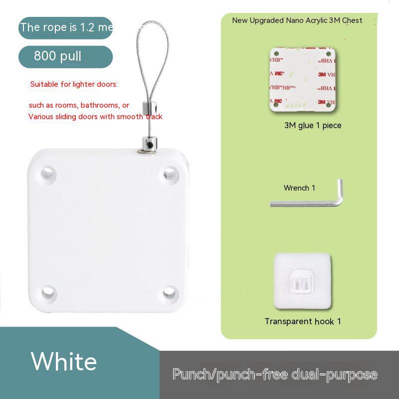 Ferme-Porte Automatique "Easy-Close" – Installation Sans Perçage & Tension Réglable (500g-1000g)