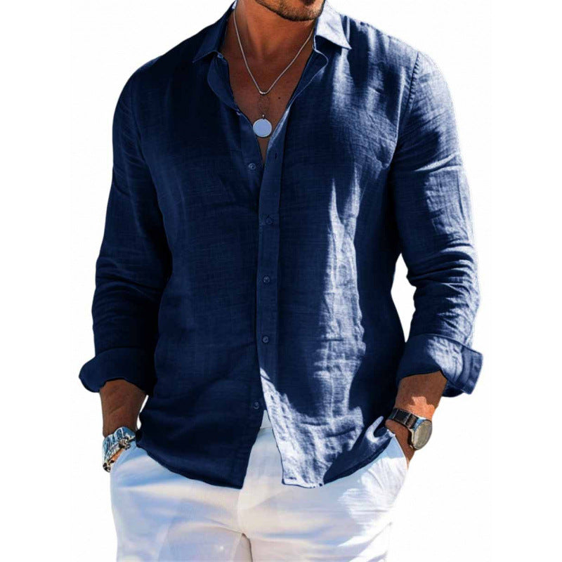 Chemise "Riviera" en Lin Premium – Coupe Ajustée & Respirante
