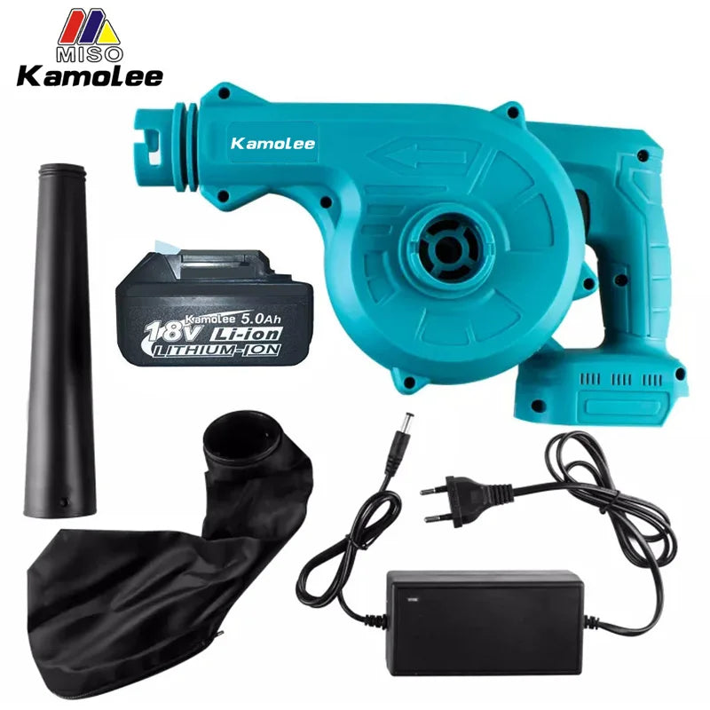 Souffleur/Aspirateur électrique sans fil 18V 20000rpm 2 en 1 et dépoussiéreur compatible avec batterie Makita 18V