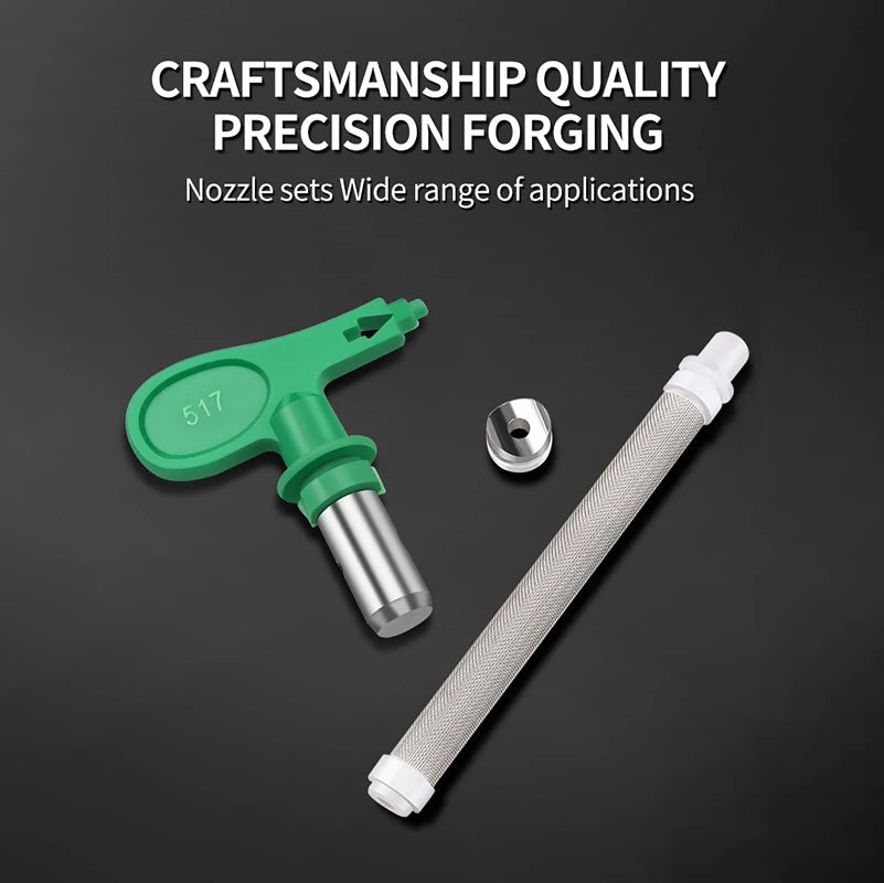 Buse de pulvérisation 215 321 423 517 avec filtre pour pistolet de peinture sans air Titan Wagner. Différentes tailles.