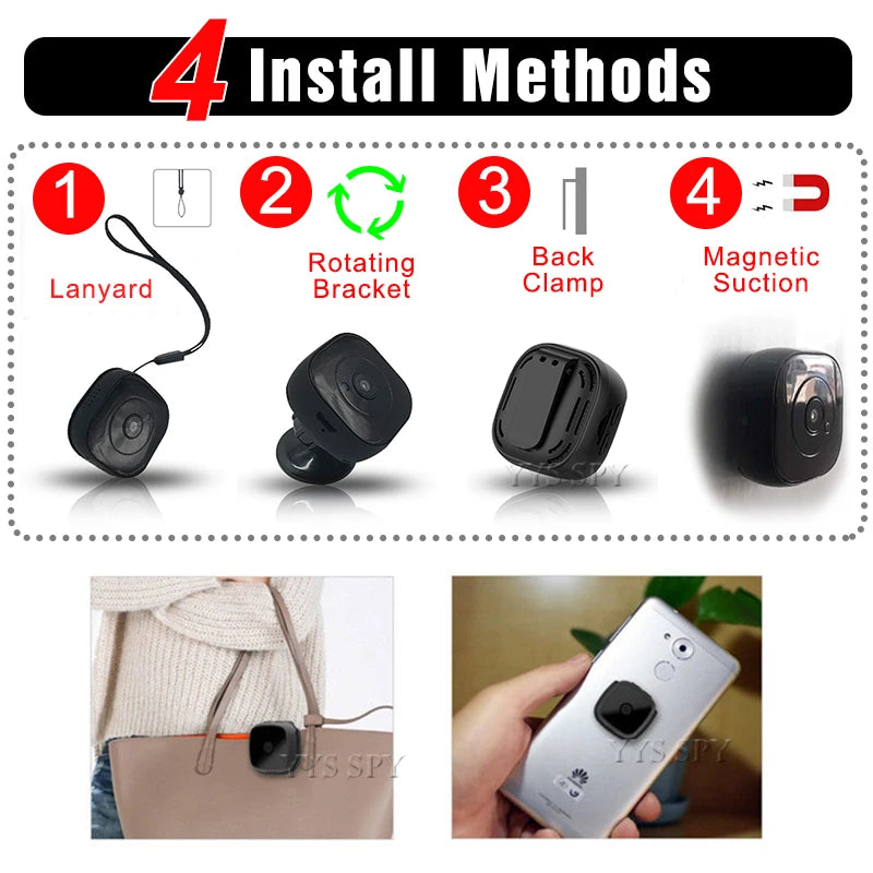 Wifi Mini Camera 1080P H9 DV Magnetic Body Motion Sensor Night Vision HD Video Camcorder Micro Cam Gizli Kamera IP Remote View