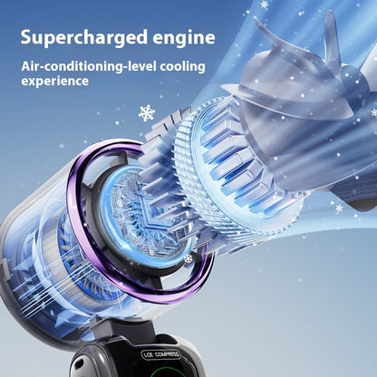 Mini Ventilateur Turbo "BreezeGo" – Rechargeable USB & 6 Vitesses