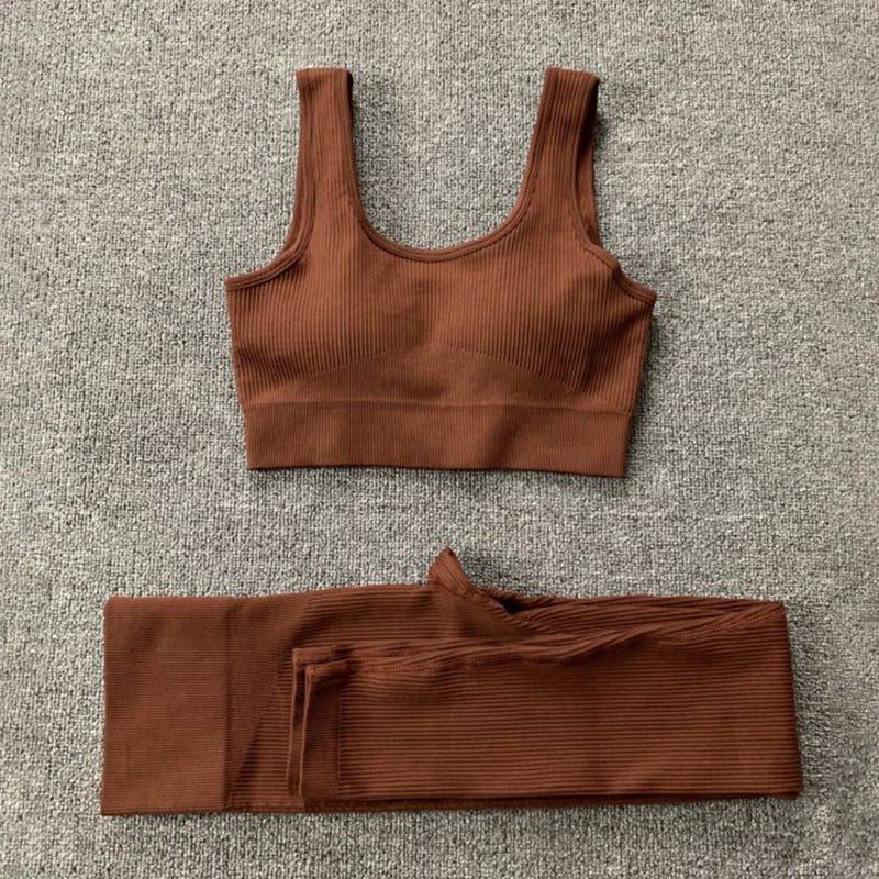 Ensemble "Infinity-Fit" – Brassière Sans Couture & Legging Taille Haute Sculptant