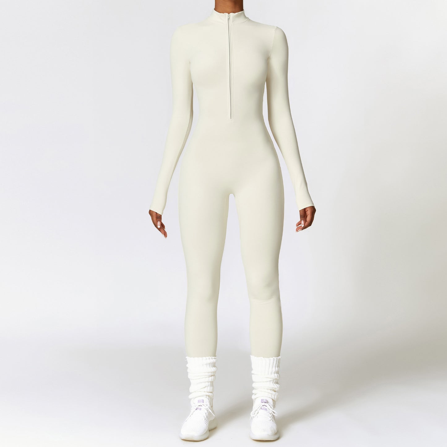 Combinaison "Sculpt-Fit" – Body Intégral Gainant & Col Zippé