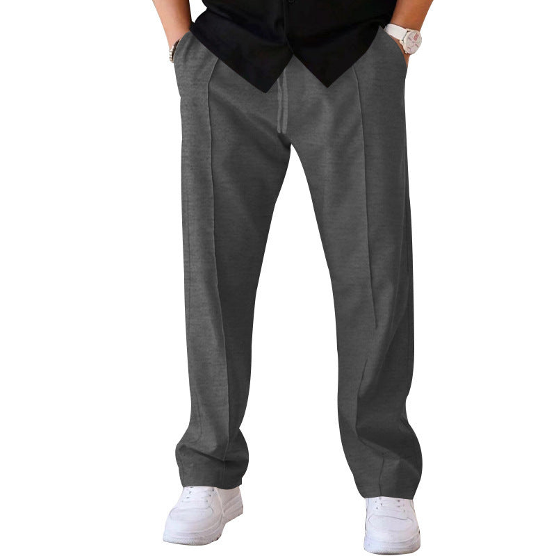 Pantalons pour hommes droit ample décontracté avec cordon de serrage Vêtements design