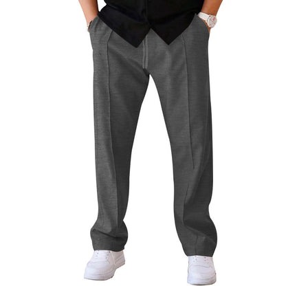 Pantalons pour hommes droit ample décontracté avec cordon de serrage Vêtements design