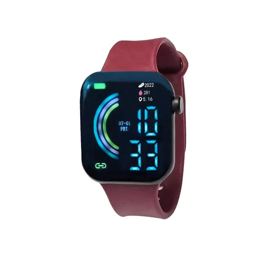 Montre intelligente de mode pour hommes Femmes Montres de sport Appel Téléphone portable connecté étanche Montres numériques de fitness Non rechargeables