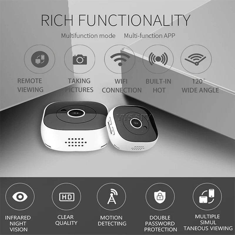 Wifi Mini Camera 1080P H9 DV Magnetic Body Motion Sensor Night Vision HD Video Camcorder Micro Cam Gizli Kamera IP Remote View
