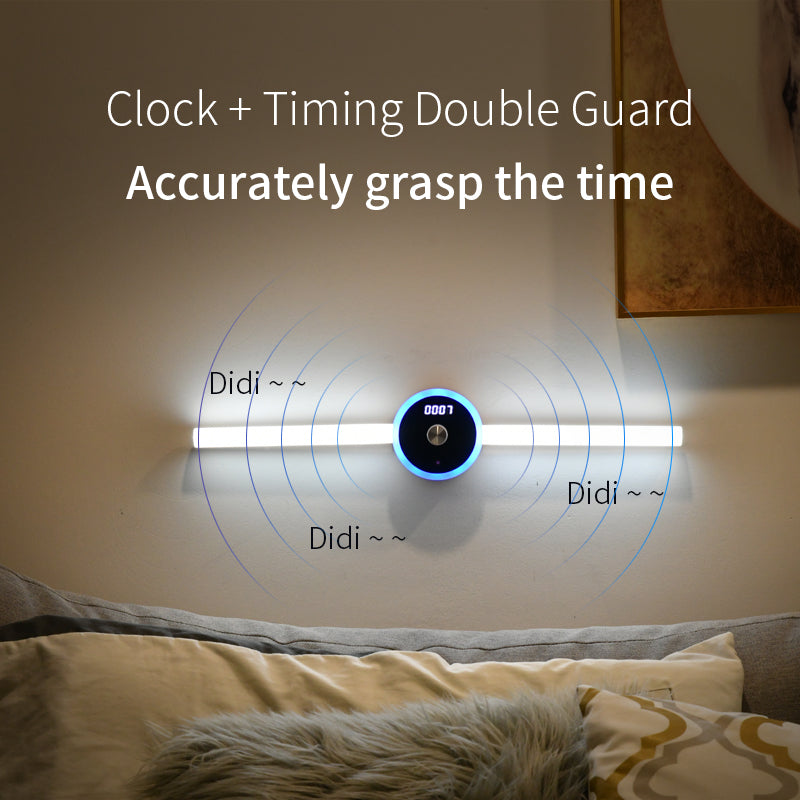 Réglette LED "Smart-Light" – Éclairage à Capteur de Mouvement, Horloge & Minuteur Intégrés