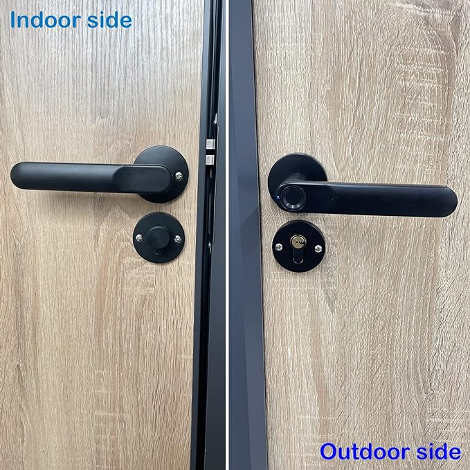 Poignées de porte modernes en inox - Élégance et sécurité