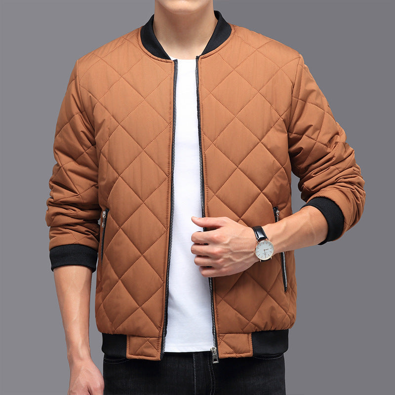 Veste Mode Design en coton d’hiver Chaud Épaissi Casual Couleur unie pour hommes