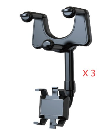 Support "Drive-View" – Support Téléphone Rétroviseur Rotatif 360° & Rétractable