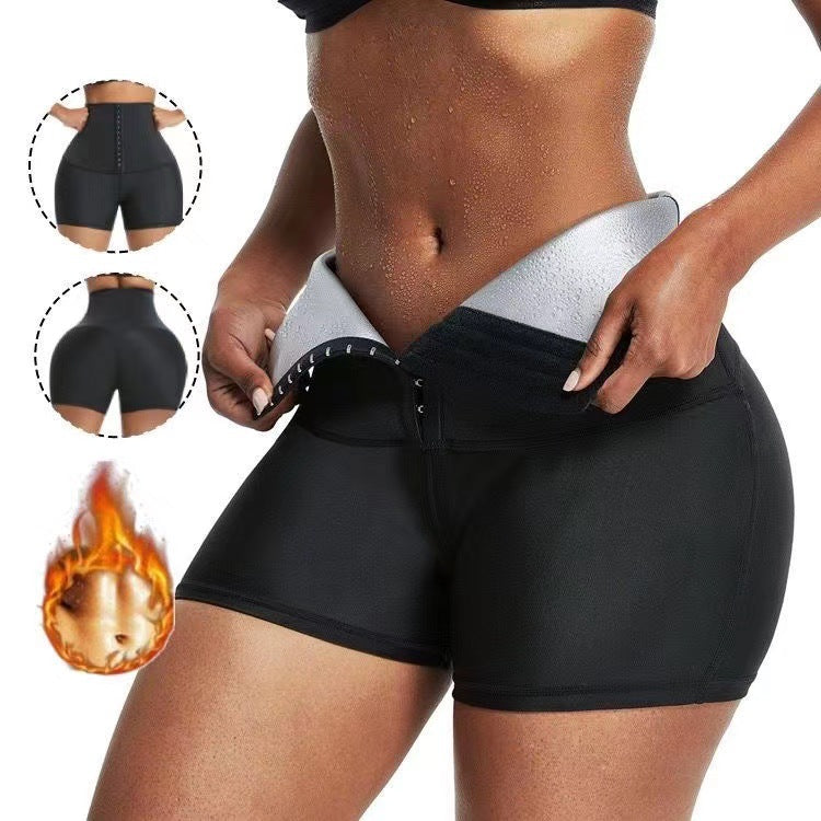 Short de Sudation "Thermo-Sculpt" – Effet Sauna, Taille Haute & Brûle-Graisses