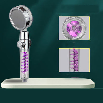 Pommeau de Douche "Turbo-Flow" – Haute Pression, Hélice Rotative & Économie d'Eau