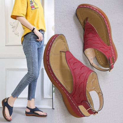 Sandales "Infinity-Wedge" – Tongs Compensées Minimalistes & Confort Absolu