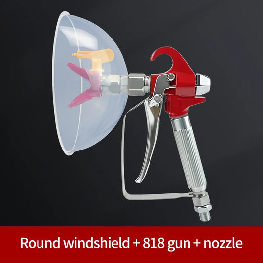 pistolet de pulvérisation de peinture sans air, coupe-vent et anti-éclaboussures, barre d'extension de 10 pouces, pulvérisateur de peinture sans air, protection de buse 517 pointe