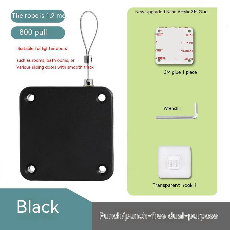 Ferme-Porte Automatique "Easy-Close" – Installation Sans Perçage & Tension Réglable (500g-1000g)