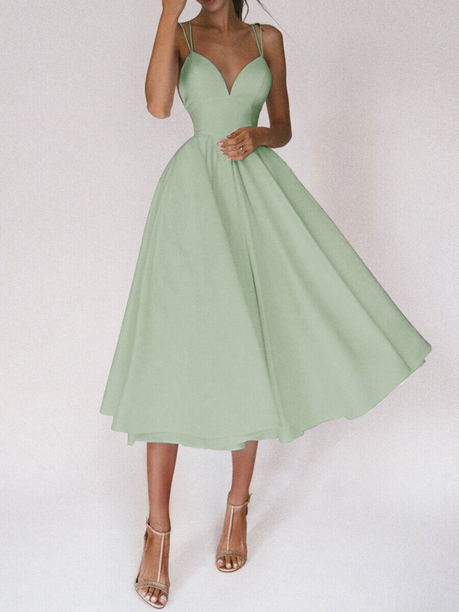 Robe Maxi "Aura-Summer" – Coupe Évasée, Décolleté en V & Dos Nu