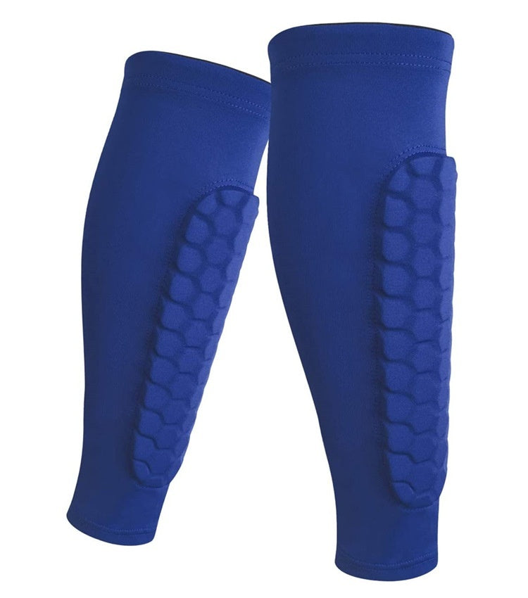 Protège-Tibia "Hexa-Shield" – Manchon de Compression Anti-Collision en Nid d'Abeille