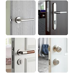 Poignées de porte modernes en inox - Élégance et sécurité