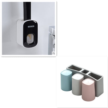 Distributeur "Smile-Press" – Porte-Dentifrice Automatique & Support Mural Antibacté