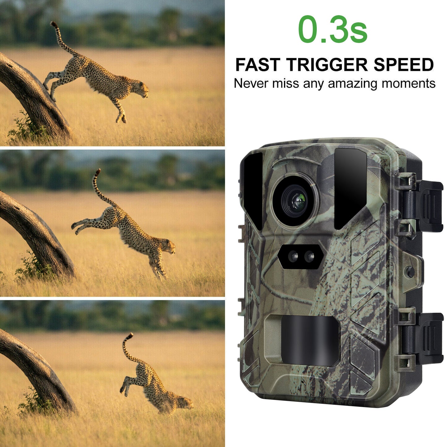Caméra infrarouge étanche avec détection de mouvement, caméra de chasse