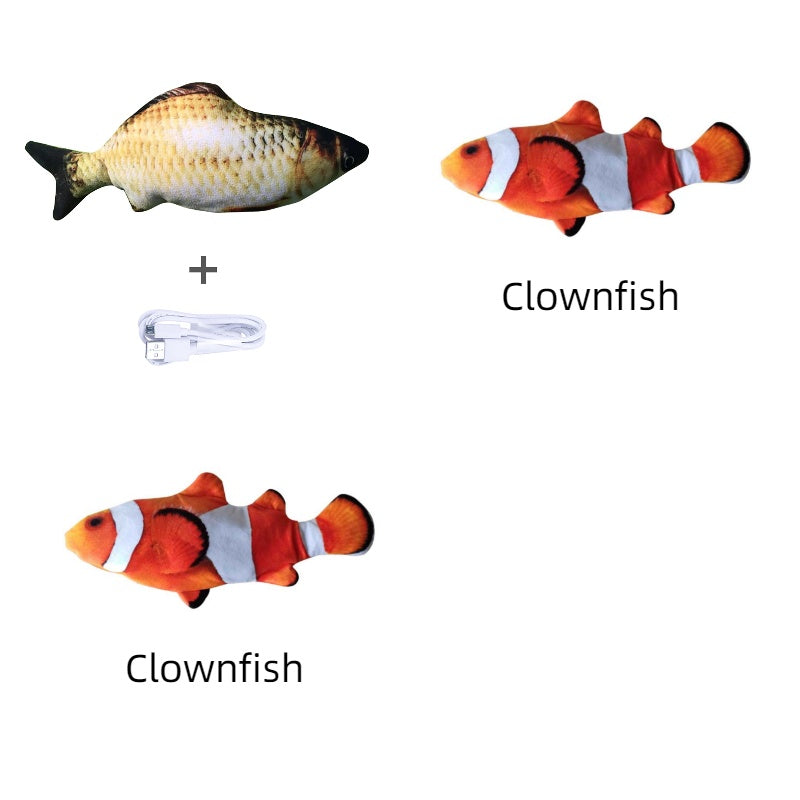 Poisson Interactif "Real-Flop" – Jouet Électrique Sautillant & Rechargeable USB