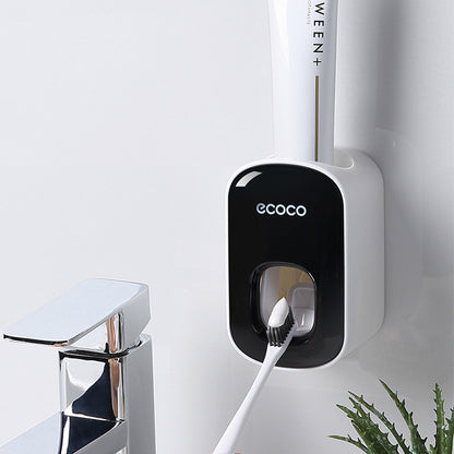 Distributeur "Smile-Press" – Porte-Dentifrice Automatique & Support Mural Antibacté