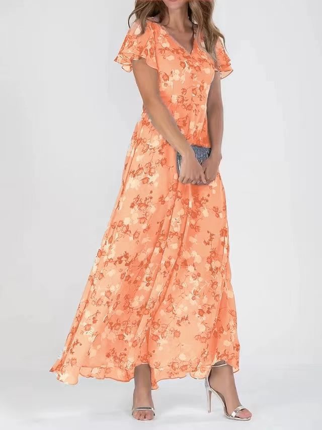 Robe Maxi "Flora" – Douceur de Mousseline & Imprimé Bohème