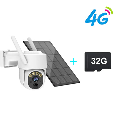 Zoom 5X protection de sécurité 3MP solaire 4g sim 12000 mAh alimenté par batterie 3W solaire caméra de surveillance extérieure caméra wifi sim