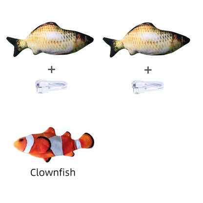 Poisson Interactif "Real-Flop" – Jouet Électrique Sautillant & Rechargeable USB