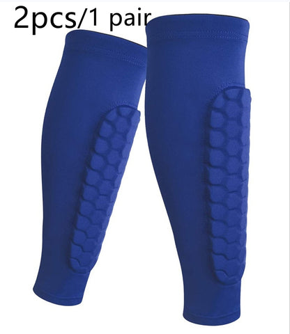 Protège-Tibia "Hexa-Shield" – Manchon de Compression Anti-Collision en Nid d'Abeille