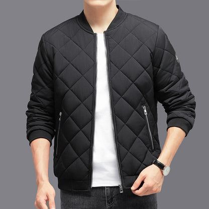 Veste Mode Design en coton d’hiver Chaud Épaissi Casual Couleur unie pour hommes