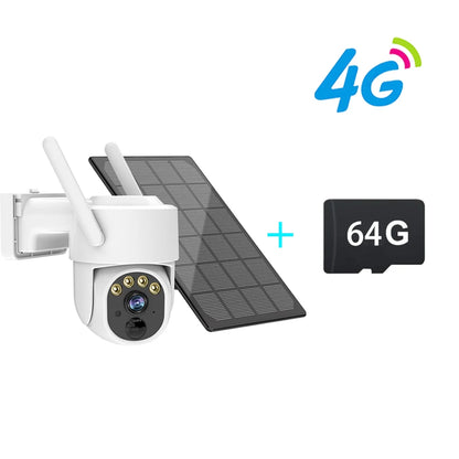 Zoom 5X protection de sécurité 3MP solaire 4g sim 12000 mAh alimenté par batterie 3W solaire caméra de surveillance extérieure caméra wifi sim