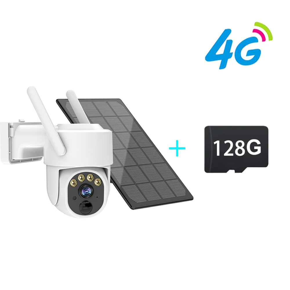 Zoom 5X protection de sécurité 3MP solaire 4g sim 12000 mAh alimenté par batterie 3W solaire caméra de surveillance extérieure caméra wifi sim