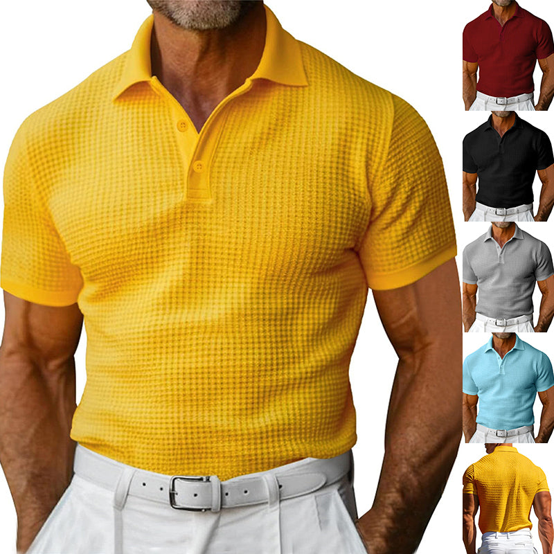 Polo "Signature" Texturé – Col Zippé & Coupe Ajustée