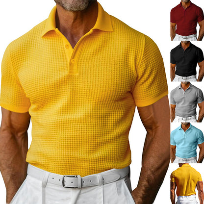 Polo "Signature" Texturé – Col Zippé & Coupe Ajustée